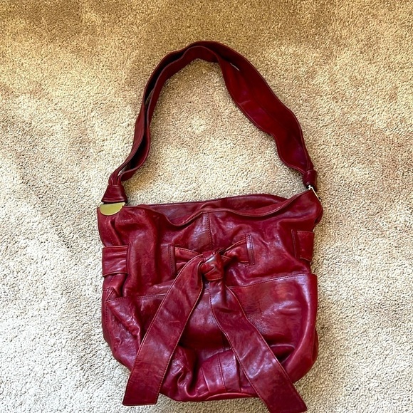 Kooba Handbags - Kooba Red boho Leather shoulder purse